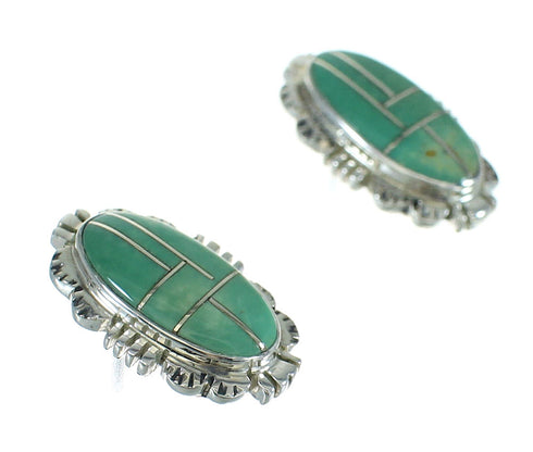 Sterling Silver Turquoise Post Earrings AX67765